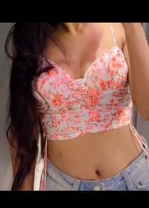 Floral Print Bustier🦋