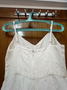 Off White Cotton Jumpsuit