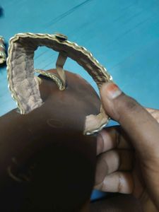 Brown Leather Chain Sandals