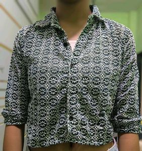 Trending Net Top Dark Blue