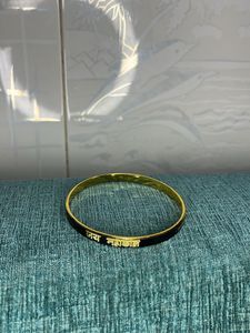 Jai Mahakal Black N Golden Kada For Men