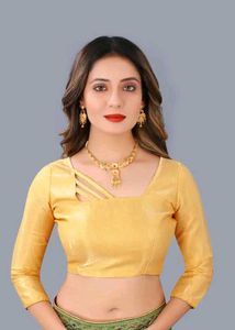 MARUTI ART Green Georgette Mirror Work Saree with