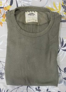 Vans Olive Knitted Long Sleeve Tshirt