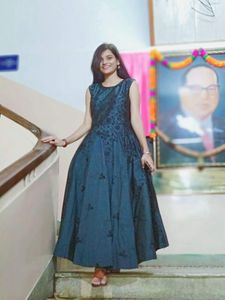 Price Drop ,Bottle Green Gown