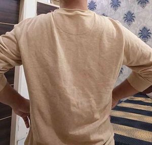 Vintage DNMX Full Arm T-Shirt | For Men Beige