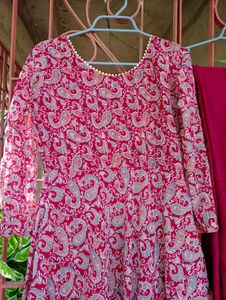 Printed Anarkali Kurta Suit Set