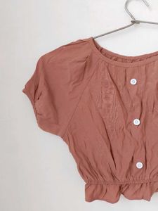 Rusty Orange Crop Top.