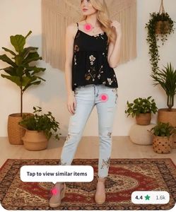 BERRYLUSH Floral Print Cami Top