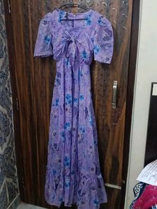 Floral Purple Maxi Dress
