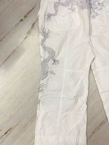 Grunge White Cargos