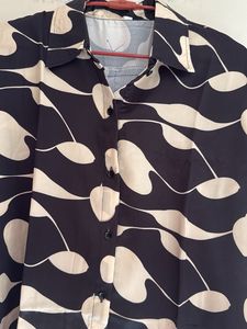 Patterned Black Shirt