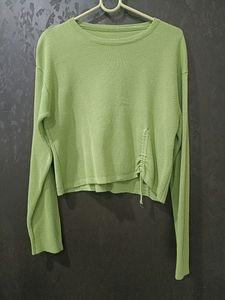 Women Sea Green Wollen Top