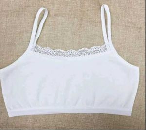 Blue Lace Trim Cami Top