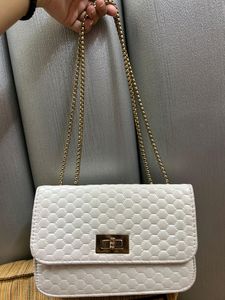 White Sling bag