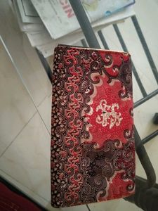 Vintage Batik Fabric Clutch