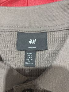 H&amp;M Grey Polo Shirt