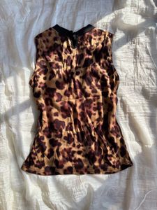 Leopard Print y2k Top