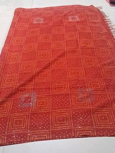 Red Bandhani Dupatta