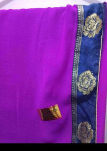 Purple Colour Saree