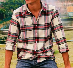 Men's Plaid Button-Down Shirt