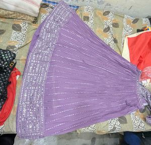 Engagement Wedding Latest Levender Lehnga