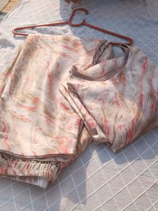 Elegant Printed Kurti Set | Gently Used | No Damag