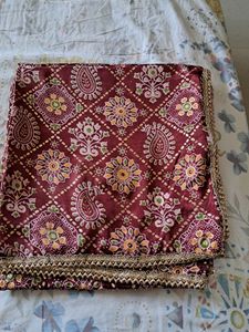 Golden Lace Duppata