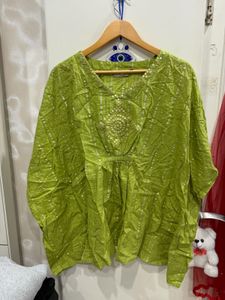 Green Embellished Top