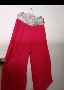 Hot pink Indo Western Co-ord Set