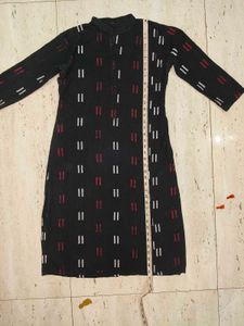 Black Cotton Kurti 🖤🌸🌟