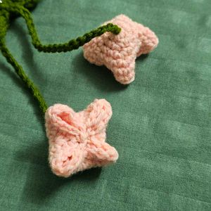 Crochet Tulip Keychain