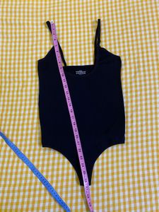 Stretchy Black Bodysuit Bust 32-36