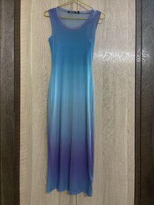 Blue Ombre Bodycon Dress