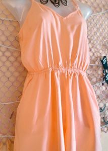Size S/M H&amp;M Peach Jumpsuit 🎁Buy 2 Get 1 Free 🎁