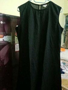 Tjori Kurta Plain Black Aline