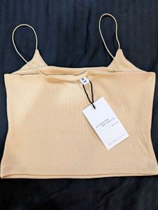 Beige Spaghetti Top