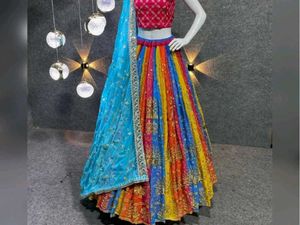 Semi Stitched Lehenga Set for women