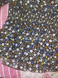 Flowered Pattern Formal Top