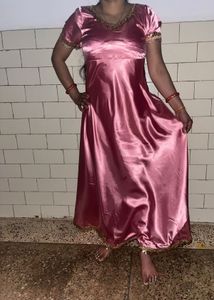 Satin Pink Dress