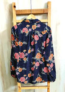 Black Floral Print Shirt size-44-46