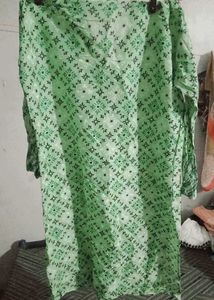 Green Printed Kurta sets