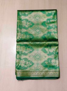 Green Banarasi Silk Saree