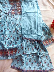 Floral Print Top and Pants Set