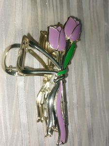 Vintage Tulip Hair Claw Clip