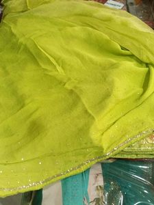 Elegant Green Saree