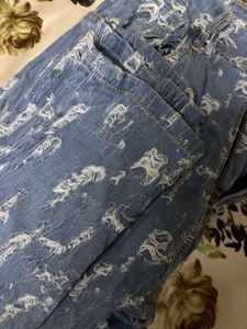 Moda Rapido Blue Slim fit Highly distressed Jeans