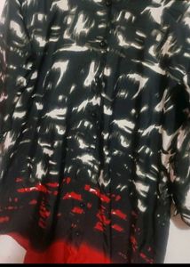Multi ⚫🔴Printed Top Like Shirt For 38 Bust