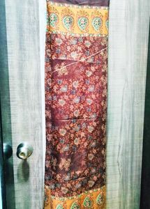 Ethnic Brown Organza Dupatta