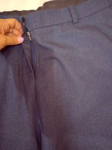 Women Formal Blue Trouser