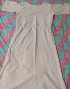 Cream Peacock Dress